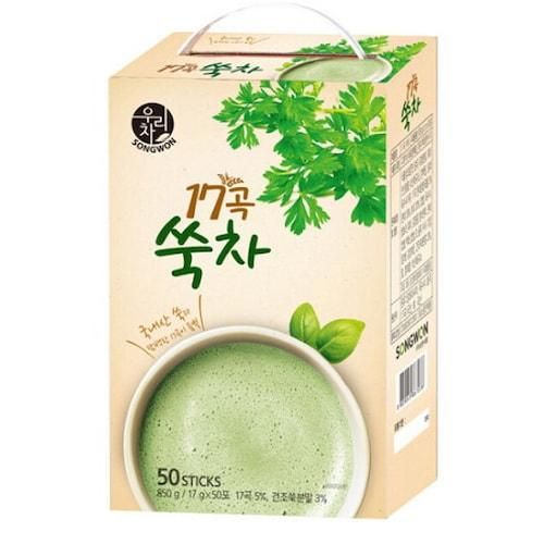 SONGWON Woori Tea 17 Grains Mugwort Tea 17g, 50ea - EmpressKorea