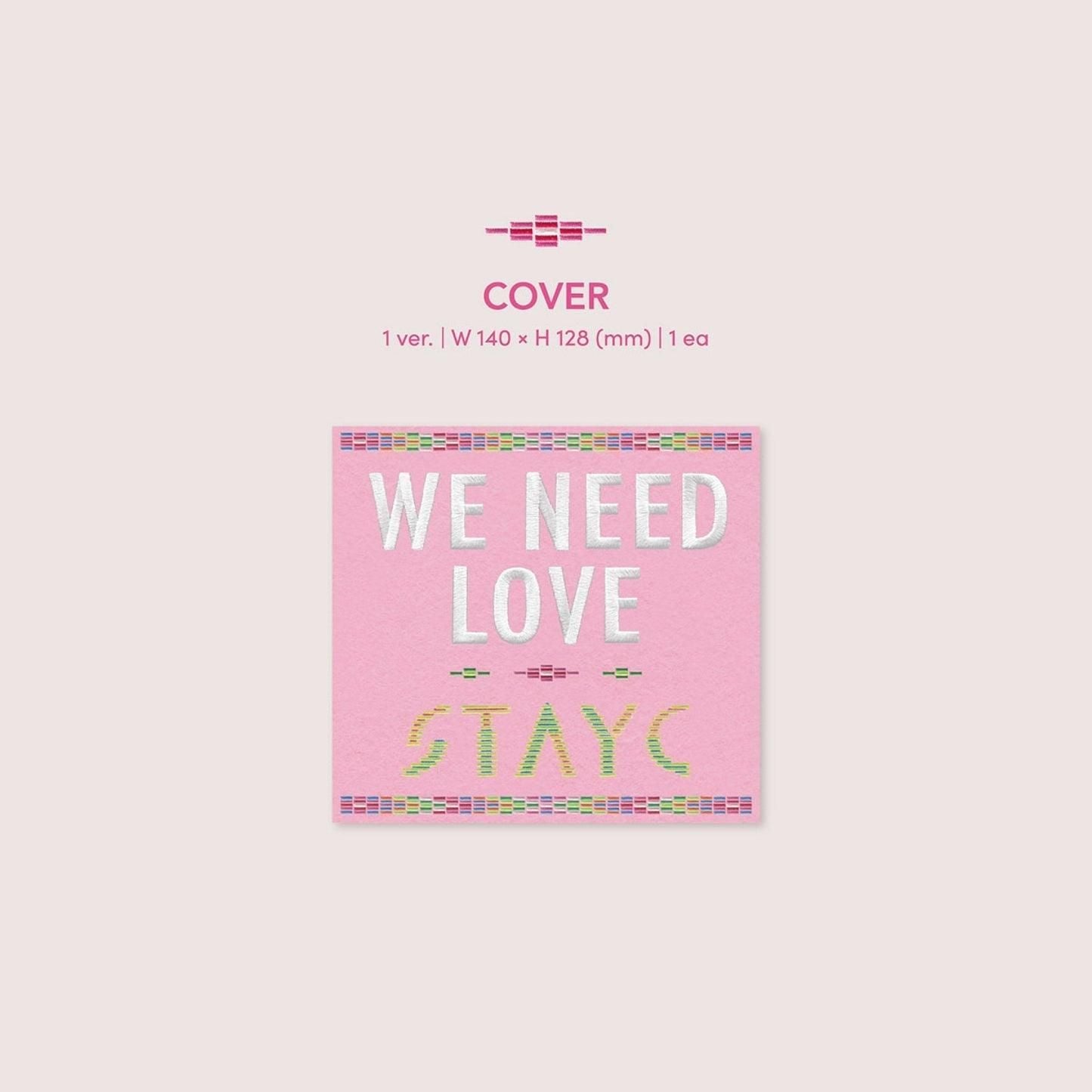 STAYC - 3rd Single Album: WE NEED LOVE (Digipack Ver.) Limited Edition - EmpressKorea