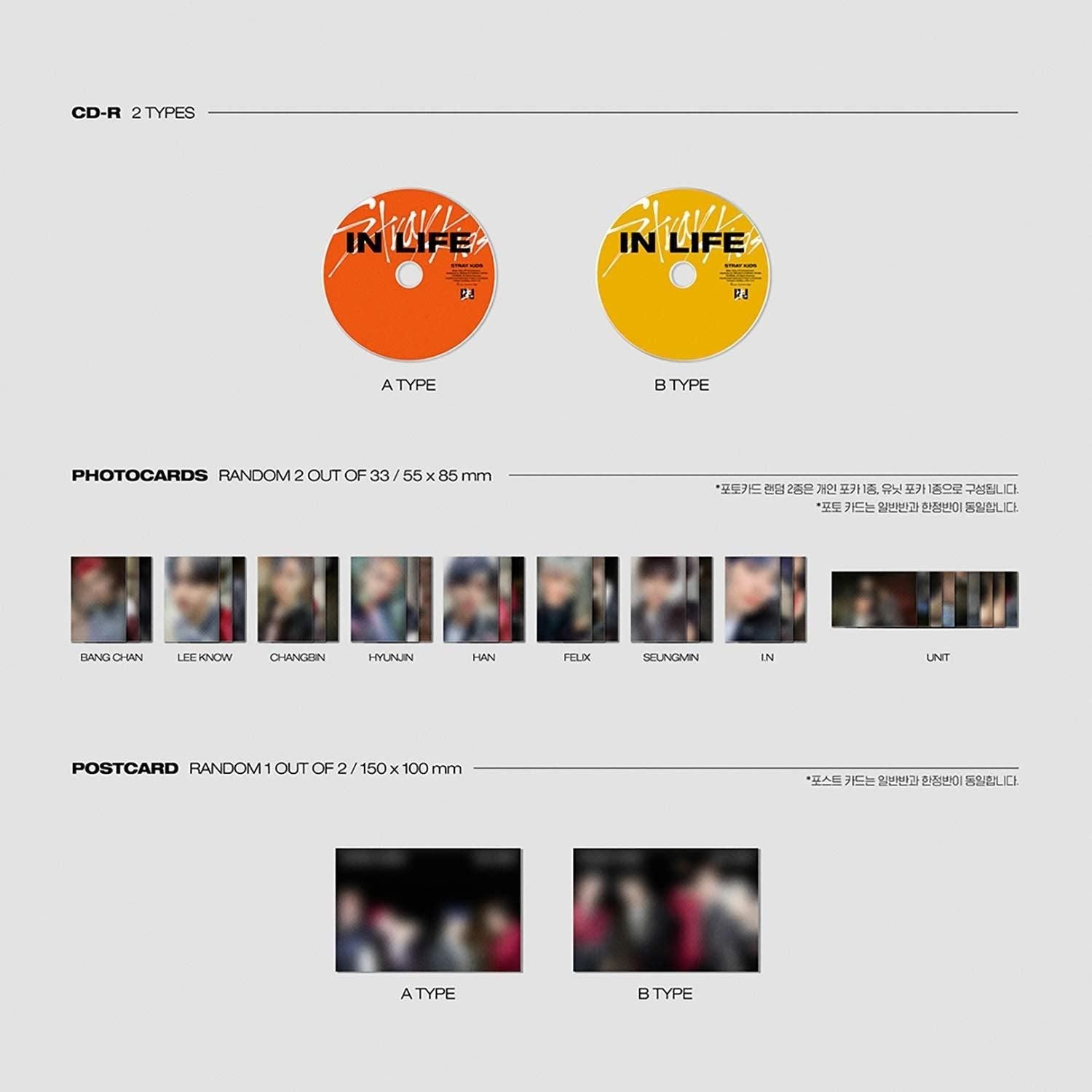 STRAY KIDS - 1st Official Album : IN生 (IN LIFE) Normal Ver. - EmpressKorea