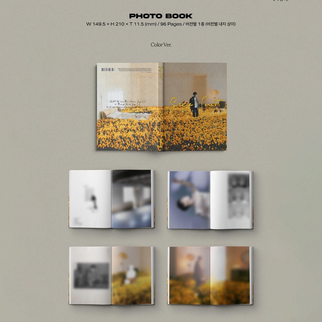 SUHO - 2nd Mini Album: Grey Suit (Photo Book Ver.) - EmpressKorea
