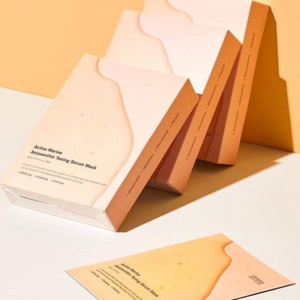 SUNGBOON EDITOR Active Marine Astaxanthin Toning Serum Mask 23ml*10pack - EmpressKorea