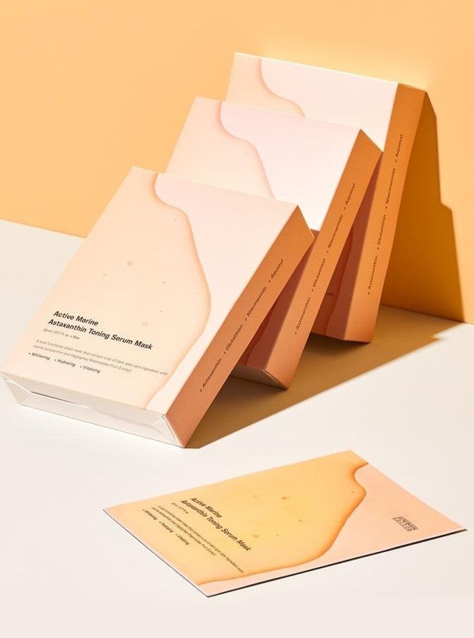 SUNGBOON EDITOR Active Marine Astaxanthin Toning Serum Mask 23ml*10pack - EmpressKorea