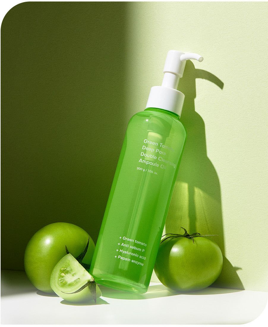 SUNGBOON EDITOR Green Tomato Deep Pore Double Cleansing Ampoule Oil 200ml - EmpressKorea