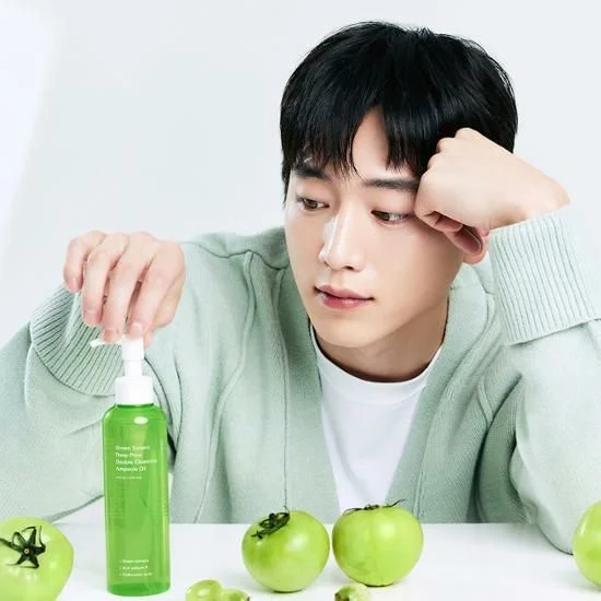 SUNGBOON EDITOR Green Tomato Deep Pore Double Cleansing Ampoule Oil 200ml - EmpressKorea