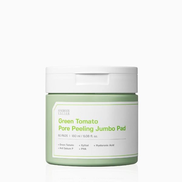 SUNGBOON EDITOR Green Tomato Pore Peeling Jumbo Pad 180ml 60pads - EmpressKorea