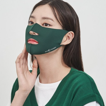 SUNMASKIN Premium UV Protection Sports Golf Fishing Mountain Climbing Bicycle Tennis Outdoor Activities Mask Open Style MADE IN KOREA - EmpressKorea