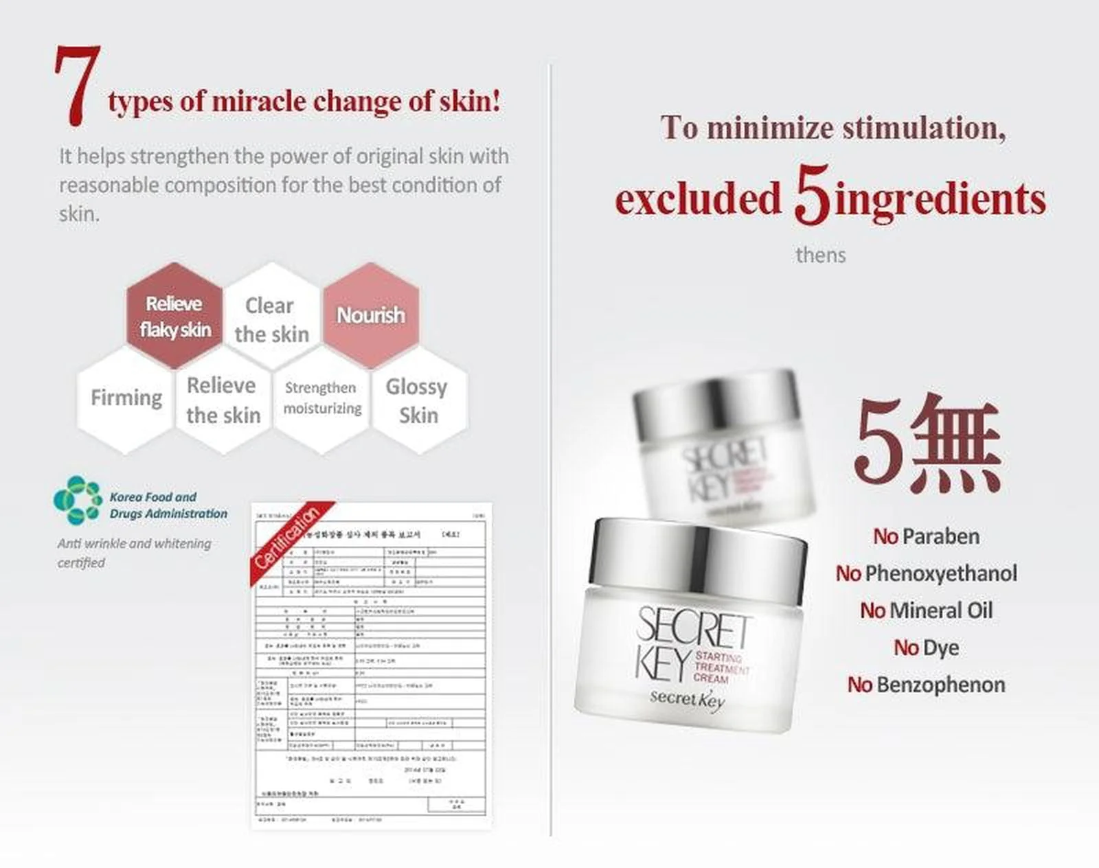 Secret Key Starting Treatment Cream 50g - EmpressKorea