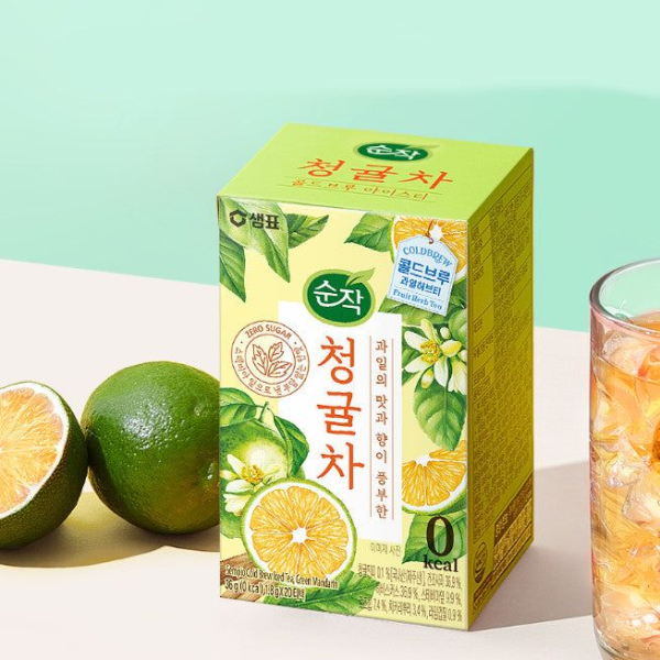 Sempio Cold Brew Fruit 7 Herbal Tea, Green Mandarin 1.8g*20pcs - EmpressKorea