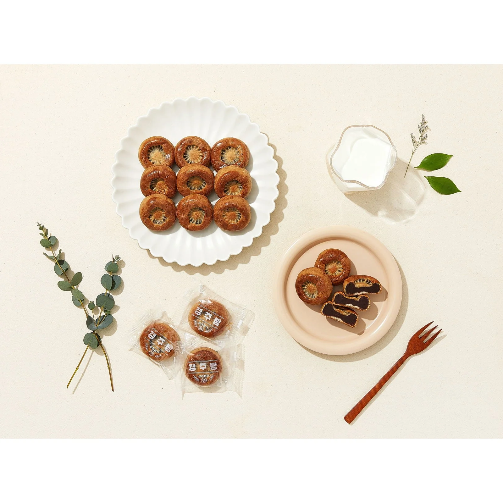 Silla Myeongga Gyeongju bread set, 38g, 30 pieces - EmpressKorea