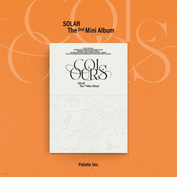 Solar - The 2nd Mini Album : COLOURS [Palette Ver.] - EmpressKorea