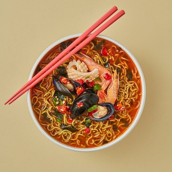 Soontaan Ramen Spicy Flavor Low Carb Dietary Fiber Zero Sugar Ramen 78g, 10 pieces - EmpressKorea