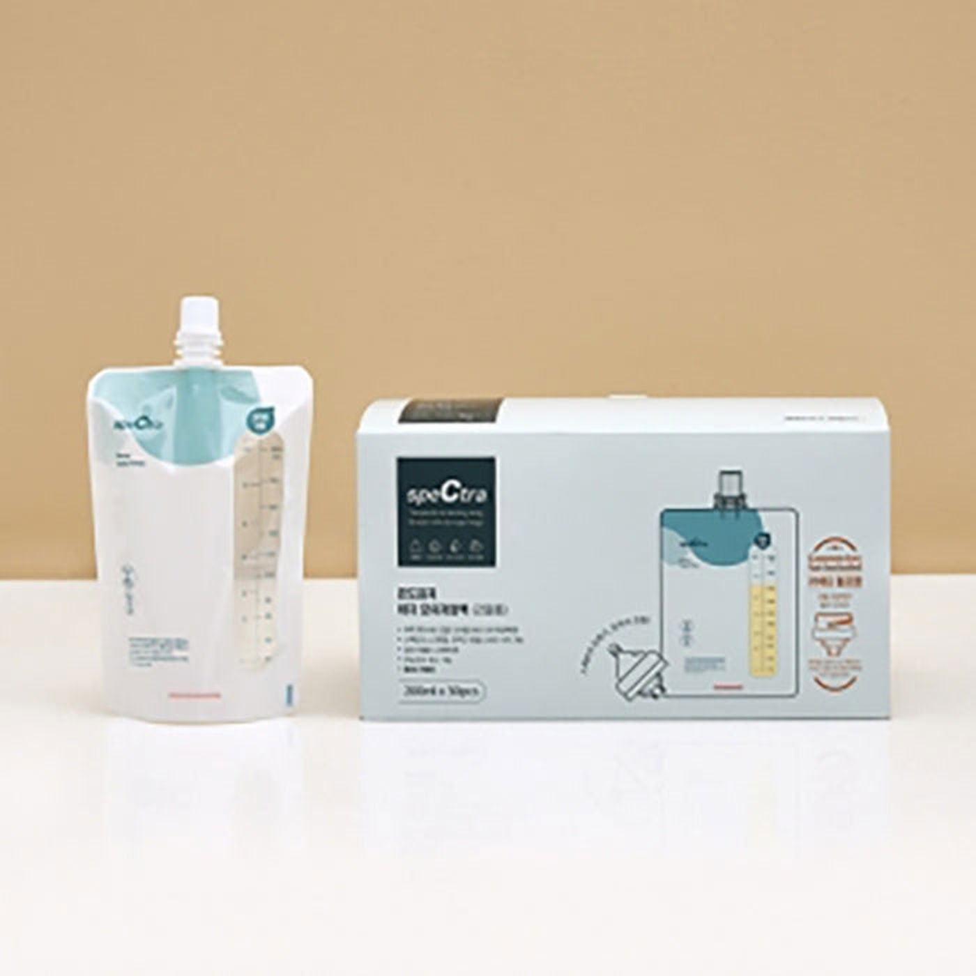 Spectra Easy Breast Milk Storage pack (Temperature Sensing Type) 200ml*10pcs - EmpressKorea