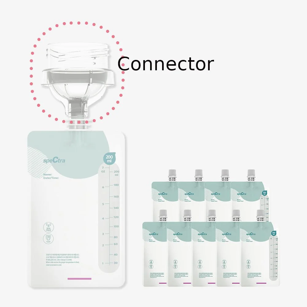 Spectra Easy Breast Milk Storage pack (Temperature Sensing Type) 200ml*10pcs - EmpressKorea