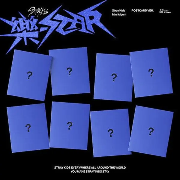 Stray Kids - 樂-STAR [POSTCARD VER.][1 out of 8 types randomly sent] - EmpressKorea