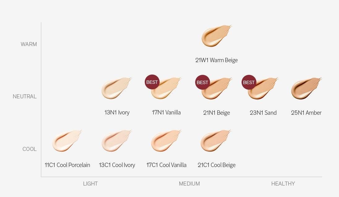 Sulwhasoo New Perfecting Cushion with Refill (10 Colors) SPF 50+ PA+++ 15g - EmpressKorea