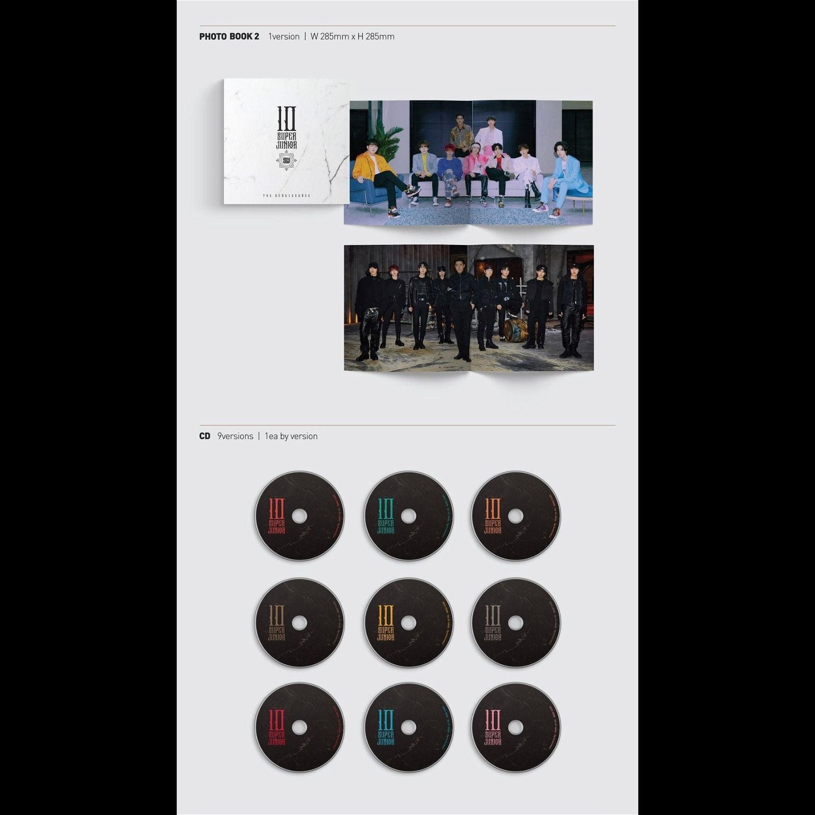 Super Junior - 10th Album: The Renaissance (SQUARE Style) - EmpressKorea