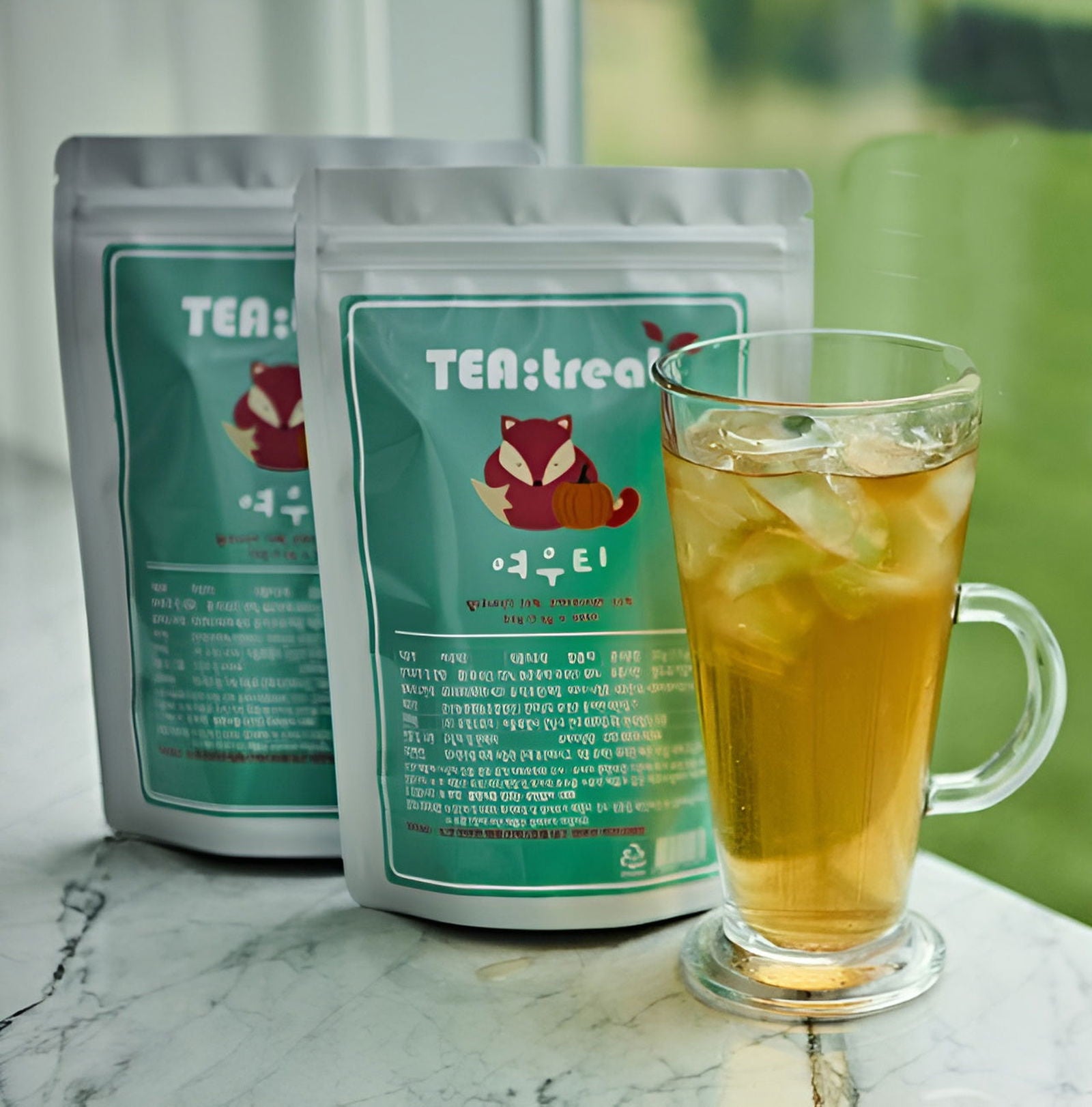 TEA treat Fox Tea Red Bean Pumpkin Tea 1.5g*20 pcs - EmpressKorea