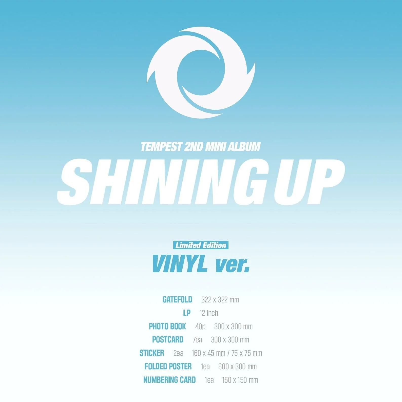 TEMPEST - 2nd Mini Album: SHINING UP Color LP Ver. - EmpressKorea