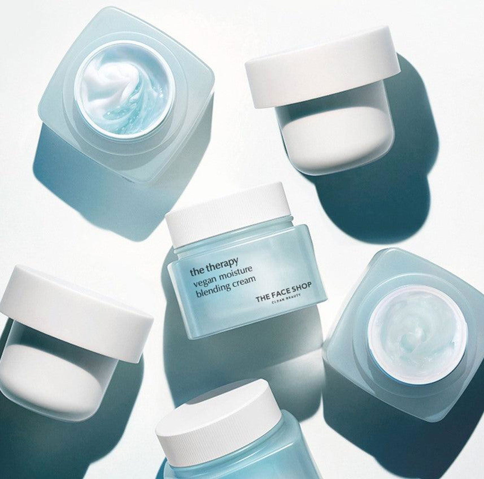 THE FACE SHOP The Therapy Vegan Moisture Blending Cream 60ml - EmpressKorea