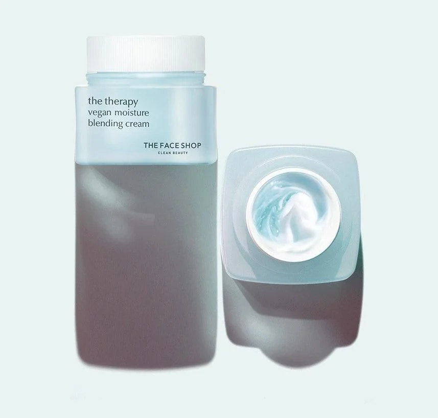 THE FACE SHOP The Therapy Vegan Moisture Blending Cream 60ml - EmpressKorea