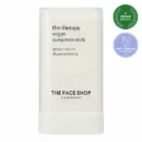 THE FACE SHOP The Therapy Vegan Sunscreen Stick SPF 50+ PA++++ 18g - EmpressKorea