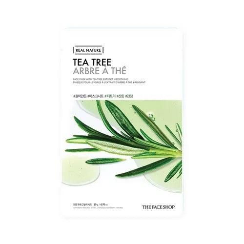 THE FACE SHOP The face shop real nature tea tree mask  20g*10pcs - EmpressKorea