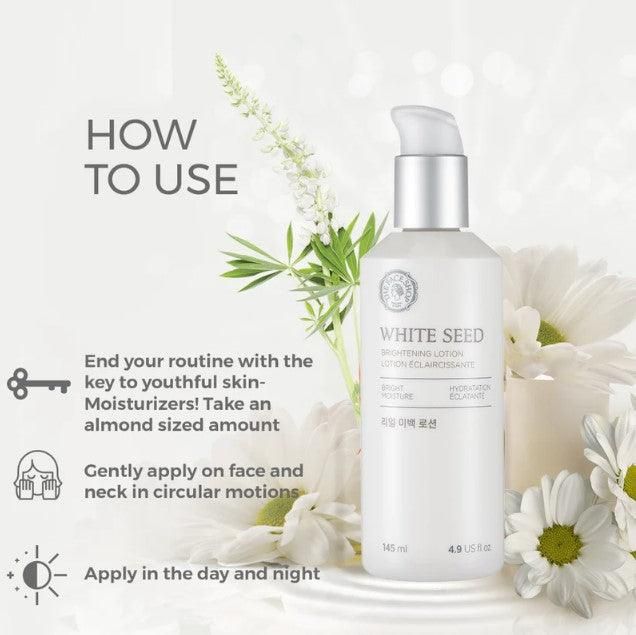THE FACE SHOP White Seed Brightening Lotion 145ml - EmpressKorea
