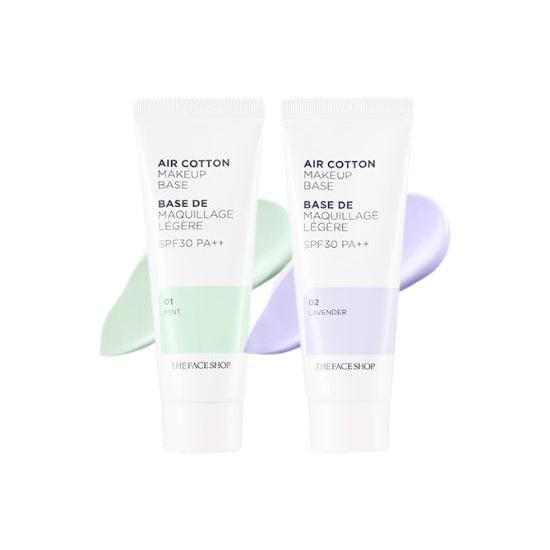 THE FACE SHOP fmgt Air Cotton Makeup Base (2 Colors) SPF 30 PA++ 35g - EmpressKorea