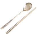 Table art king titanium spoon and chopsticks - EmpressKorea