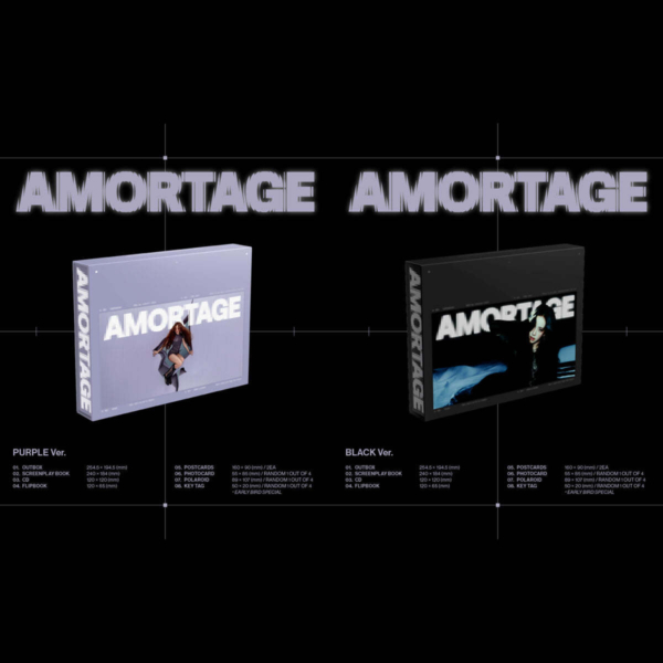 JISOO Mini Album [AMORTAGE] EXCLUSIVE EDITION [2 types SET]