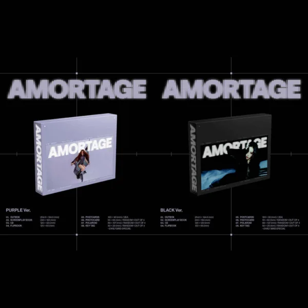 JISOO Mini Album [AMORTAGE] EXCLUSIVE EDITION [2 types SET]