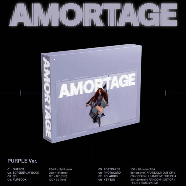 JISOO - JISOO Mini Album [AMORTAGE] EXCLUSIVE EDITION [PURPLE Ver.]