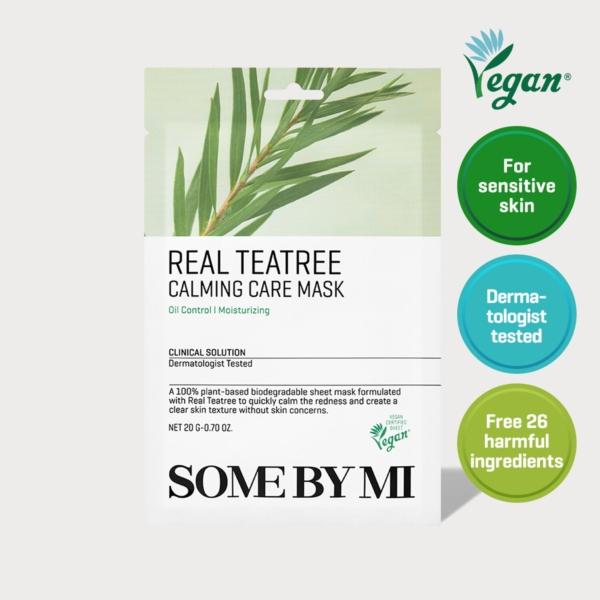 SOME BY MI Real Tea Tree Calming Care Mask Sheet 20g*10pcs
