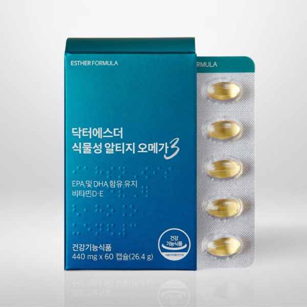 ESTHER FORMULA Dr.ESTHER PHYTOrTG Omega 3 (440mg × 60 capsules)