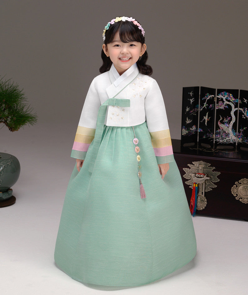 THEYE HANBOK Mint Girl's Hanbok QT801