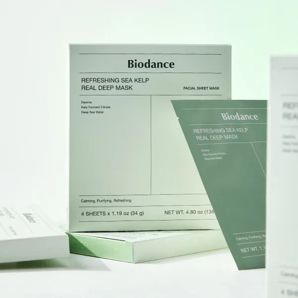 Biodance Refreshing Sea Kelp Real Deep Mask 34g*4 Sheets