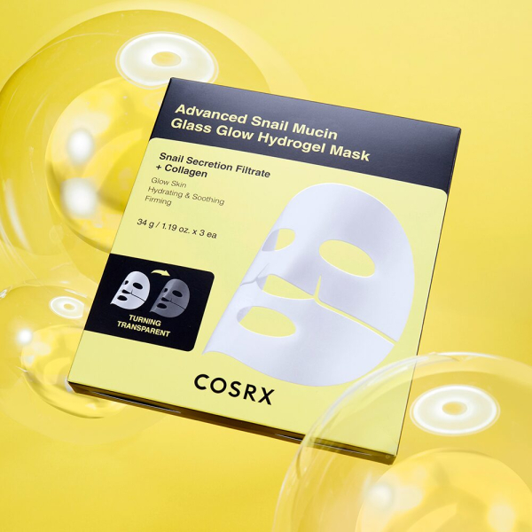COSRX Advanced Snail Mucin Glow Hydrogel Mask 34g*3ea