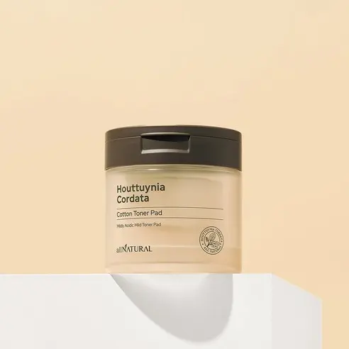allNATURAL Houttuynia Cordata Cotton Toner Pad 140ml 80EA