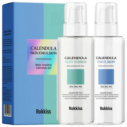 Rokkiss Calendula Skin Toner 150ml + Emulsion 150ml Set - Image 4