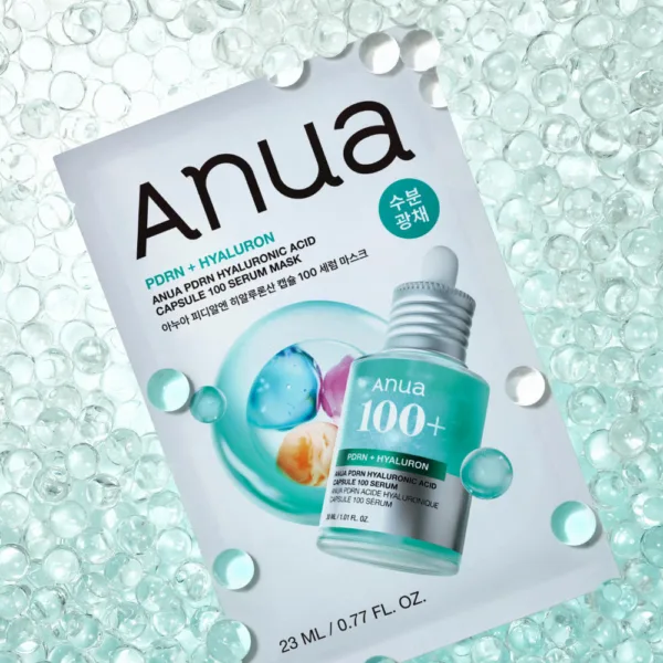 Anua PDRN Hyaluronic Acid Capsule 100 Serum Mask 23ml x 10 Sheets