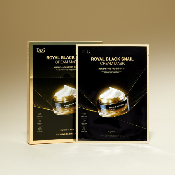 Dr.G Royal Black Snail Cream Mask 16g×10 Sheets
