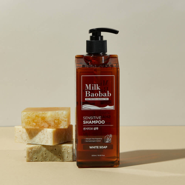 Milk Baobab Sensitive Shampoo White Soap 500ml