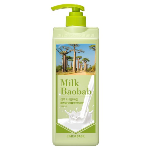 Milk Baobab Shampoo Lime & Basil 1000ml
