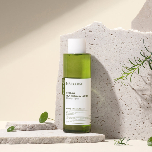 Mary&May Vegan CICA Tea Tree AHA PHA Toner 200ml