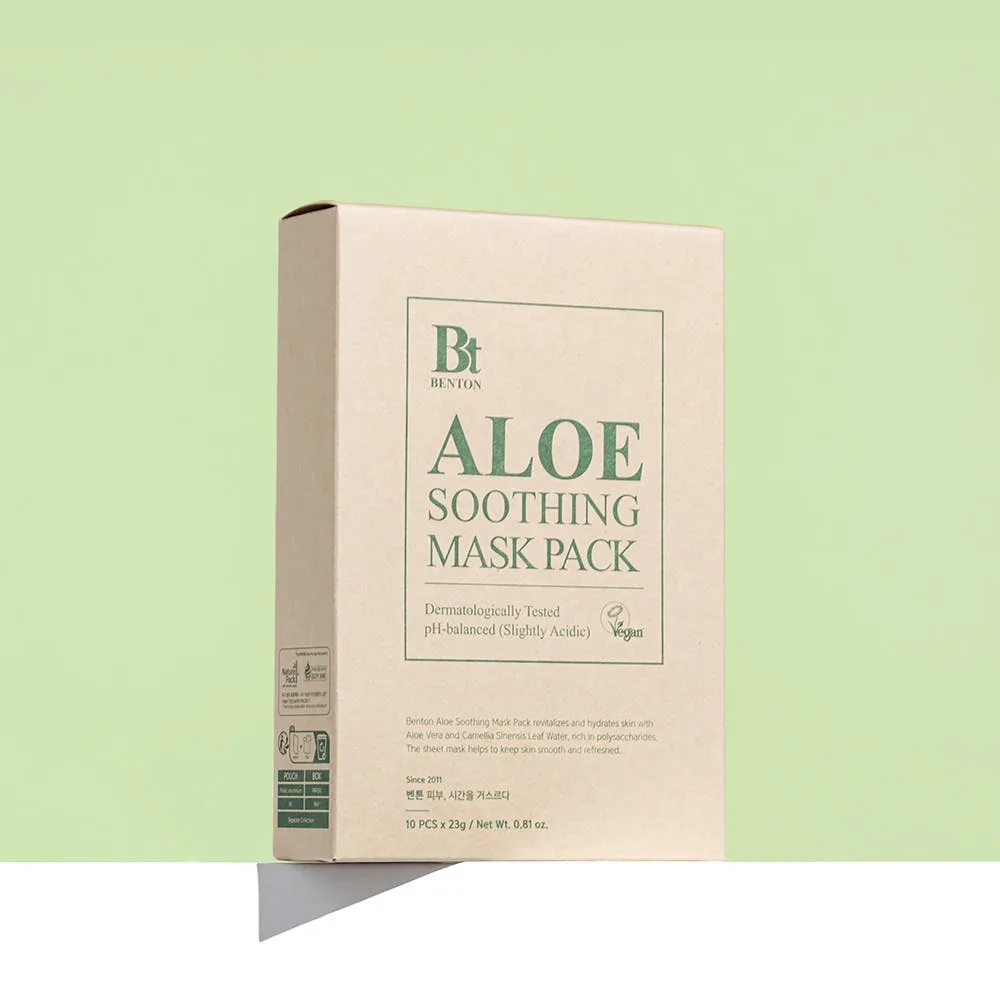 BENTON Aloe Soothing Mask Pack 23g×10 Sheets