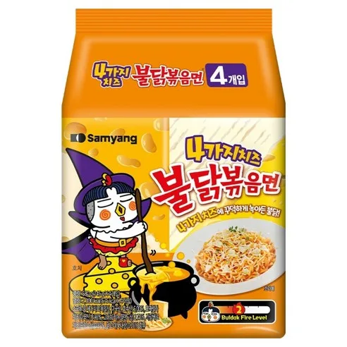 Samyang 4-Cheese Stir-Fried Chicken 4pack
