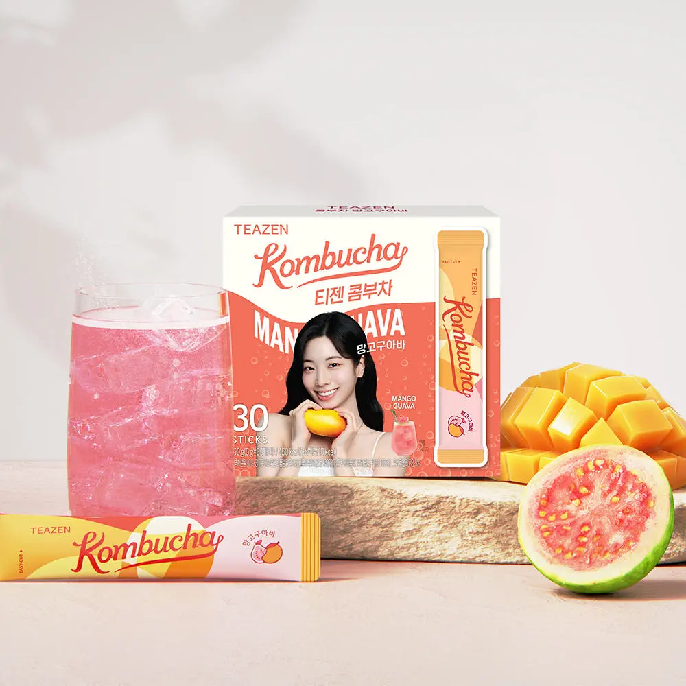 TEAZEN Kombucha Mango Guava 5g×30 Sticks