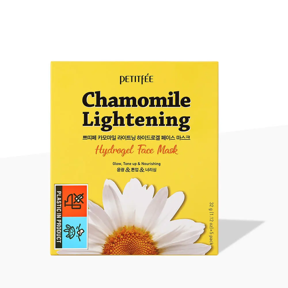 PETITFÉE Chamomile Lightening Hydrogel Face Mask 32g×5 Sheets