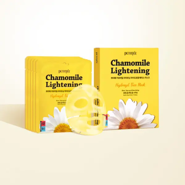 PETITFÉE Chamomile Lightening Hydrogel Face Mask 32g×5 Sheets