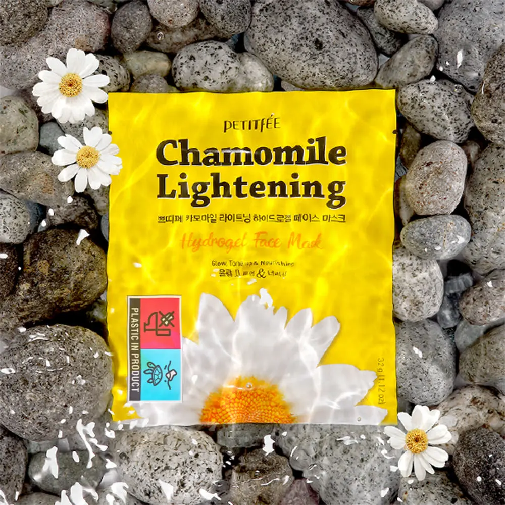 PETITFÉE Chamomile Lightening Hydrogel Face Mask 32g×5 Sheets